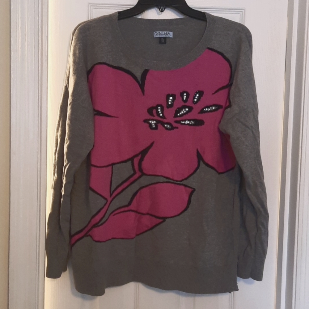 Cynthia Rowley Embellished Sweater